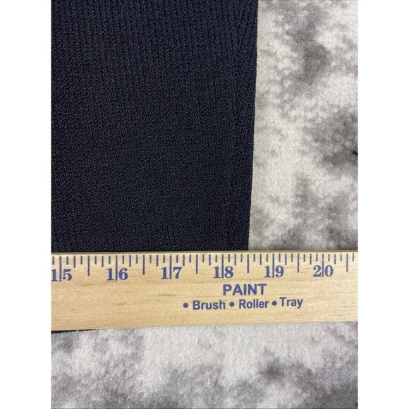 St John Basics Marie‎ Gray Santana Knit Skirt Womens Size Medium Black - Picture 5 of 8